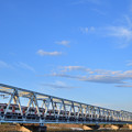 Photos: 荒川橋梁を渡る都営5500形電車