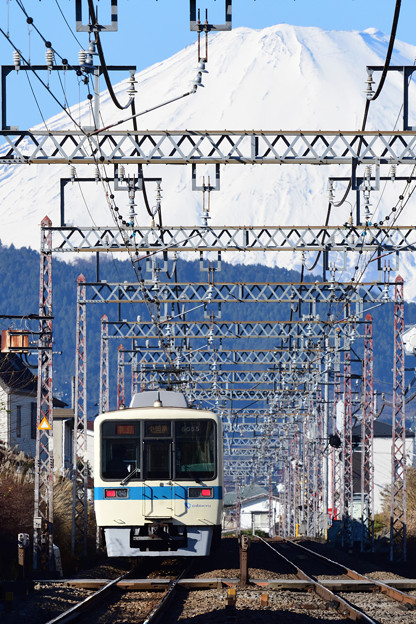 富士山と8000形電車