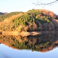三河湖の水鏡