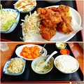 Photos: 唐揚げ定食とエビチリ定食