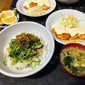 Photos: オイルサーディン丼とチキン南蛮