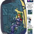 (第14版) マリー・アンジェル・クリスタル （「新井 豊」画風 ）と  可変戦闘機 VFH-10 オーロラン Block- 1.5 操縦区画