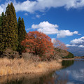 まもなく冬を迎える田貫湖。