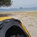 Photos: 屋代島のキャンプ場からの海