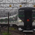 Photos: 館山駅電留線から出てきたE257系5000番代オオOM-91編成