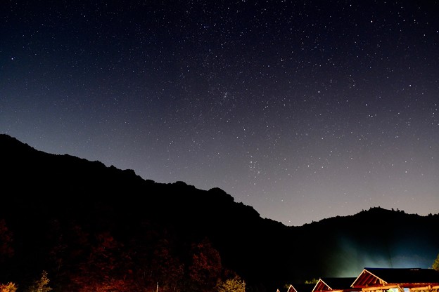 満天の星空-奈良県野迫川村：アドベンチャーランドキャンプ場
