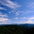 秋空と白い雲-奈良県野迫川村