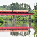 赤い鉄橋と小湊鐵道