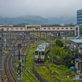 Photos: 雨の寄居駅と八高線列車