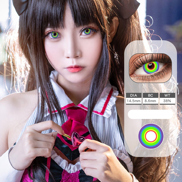 2022 Purple Gray Sun Colored Contact Lenses color contact lens korean