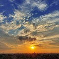 Photos: 猛暑日の夕陽