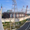 建設中のリニア中央新幹線 神領非常口（2021年7月25日）