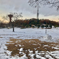 雪が積もった小牧市の桃花台中央公園 - 1