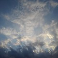 Photos: 太陽を隠した雲もある空（8月1日）