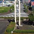 Photos: 矢板駅の近くの時計台（8月6日）