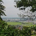 川崎城跡公園の丘の上から見えた眺め（8月28日）