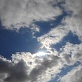 Photos: 太陽を隠した雲もある空（10月18日）