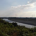 Photos: 丘の上から見えた鬼怒川（10月15日）