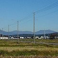 Photos: 電柱と那須連山（11月11日）