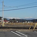 駐車場から見えた山（12月9日）