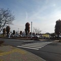 済生会宇都宮病院の入口あたりの道路（12月10日）