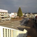 矢板駅の歩道橋からの景色（12月10日）