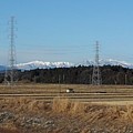 那須の山と鉄塔群（1月2日）