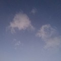 薄い雲もある夕方の空（1月4日）