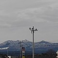 駐車場から見えた山（1月6日）