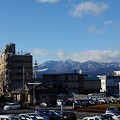 ベイシア矢板店の屋上駐車場から見えた高原山の姿（1月5日）