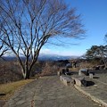 長峰公園の丘の石畳の道（1月1日）