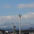 駐車場から見えた山（1月10日）