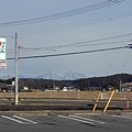 駐車場から見えた山（1月20日）