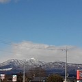 ヨークベニマルの駐車場から見えた高原山（2月7日）