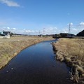 Photos: 川崎城跡公園の橋の上から見えた川（3月6日）