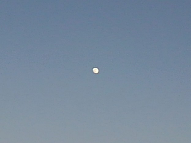 白い月のある空（6月12日）