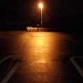 夜のコンビニ駐車場（6月24日）