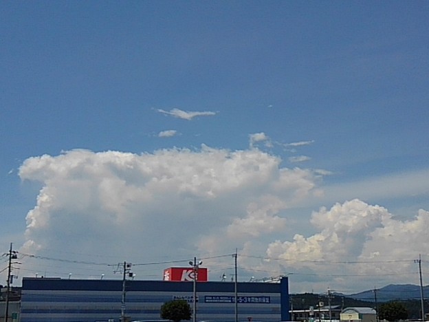 長方形な雲（8月1日）