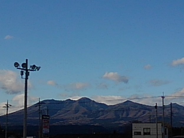 駐車場から見えた山（11月16日）