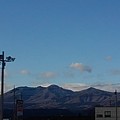 駐車場から見えた山（11月16日）