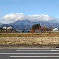 コンビニ駐車場から見えた山（11月24日）