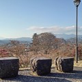 Photos: 長峰公園の丘のベンチと街灯（12月10日）