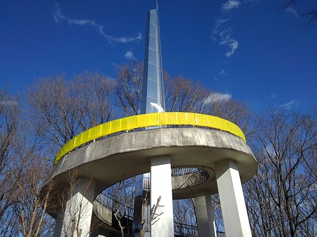 長峰公園のシンボルタワー（2月20日）