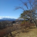 長峰公園の丘の上から見えた高原山（2月20日）