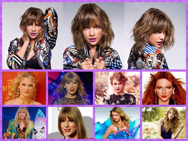 Beautiful Blue Eyes of Taylor Swift(11284) Collage