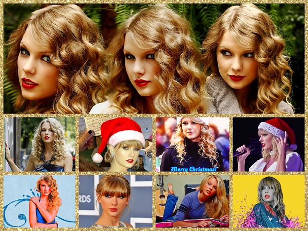 Beautiful Blue Eyes of Taylor Swift(11285) Collage