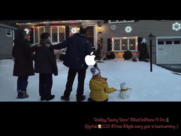 #Xmas Apple Movie 2021&quot;Holiday/Saving Simon #ShotOniPhone13Pro&quot;every year is heartwarmingだからAppleが好き