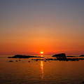 黄金岬の夕日　その１