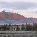 Photos: 朝日のあたる山