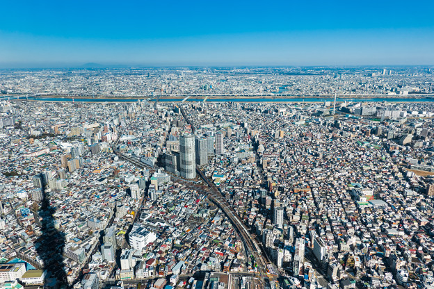 東京スカイツリーから眺める北東の景色